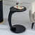 Bristo Round C Shaped End Table with Black Color - photo