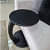 Bristo Round C Shaped End Table with Black Color - front_view