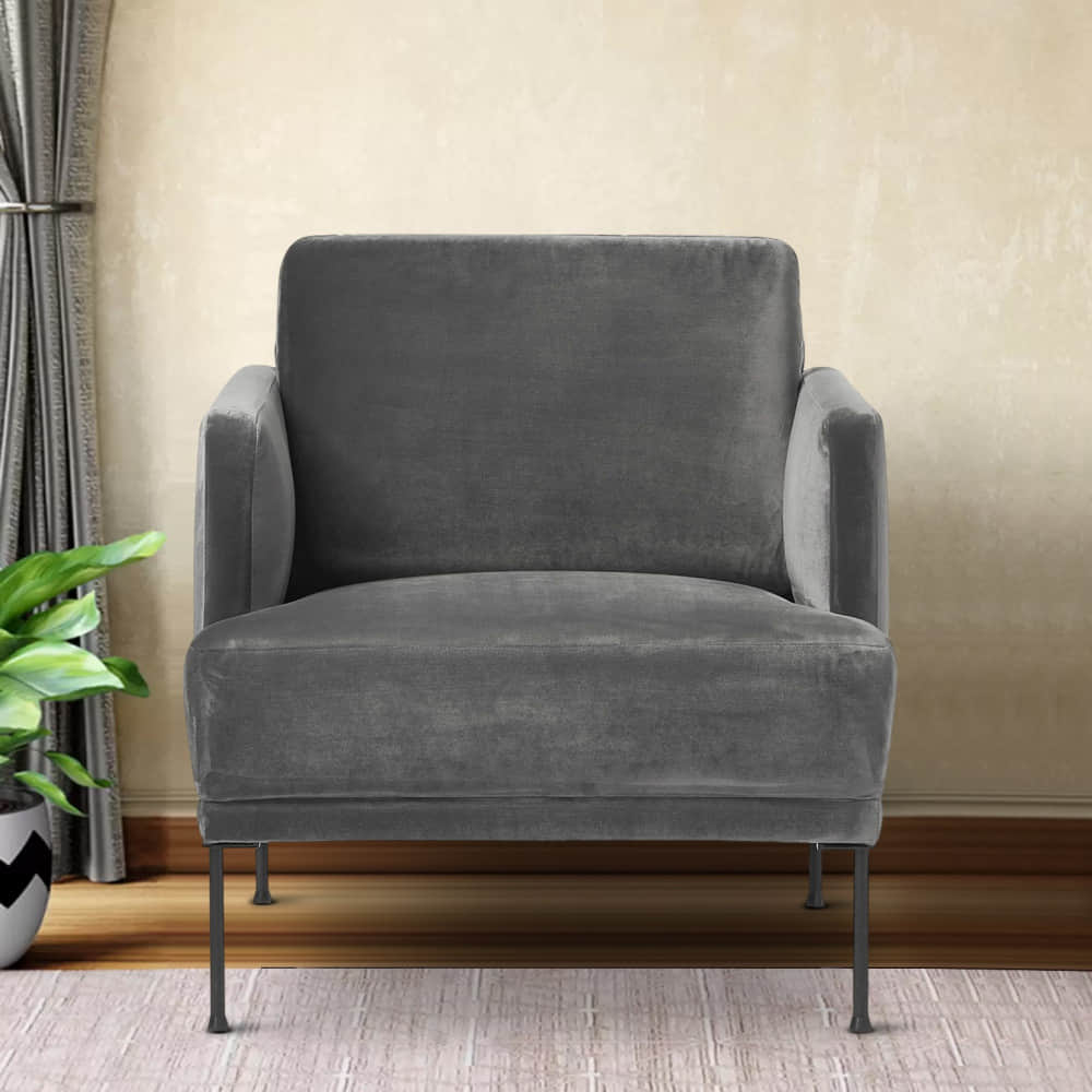 Milton Modern Arm Sofa with Grey color - photo