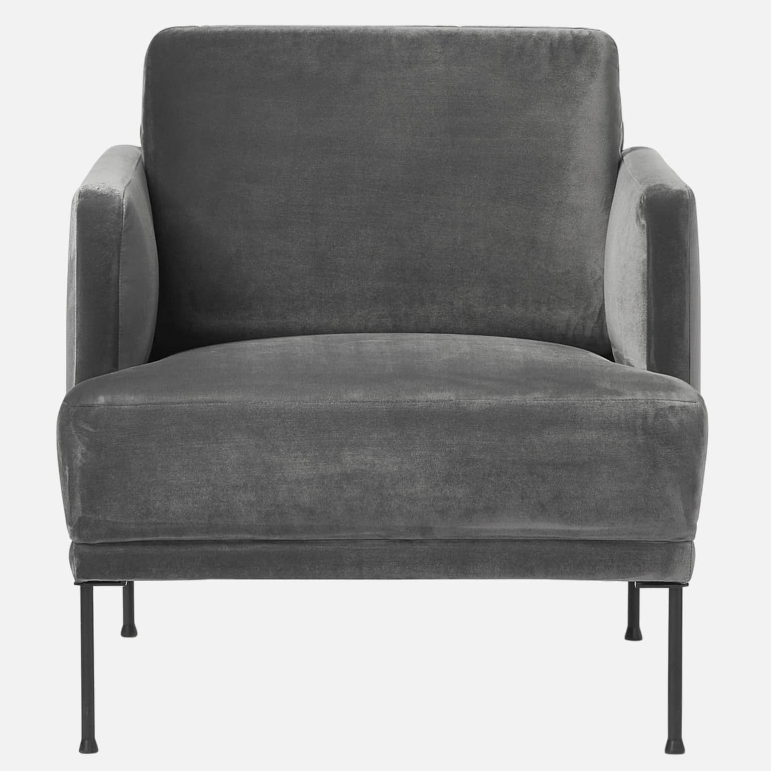 Milton Modern Arm Sofa with Grey color - left_view