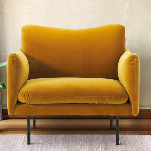 Marbito one seater Sofa with yellow color