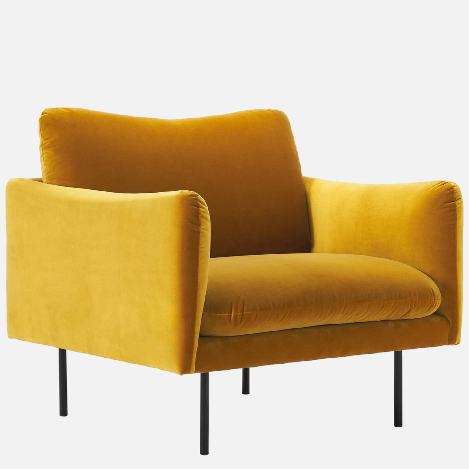 Marbito one seater Sofa with yellow color
