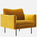 Marbito one seater Sofa with yellow color - top_view