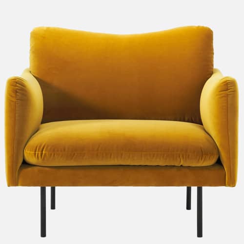 Marbito one seater Sofa with yellow color