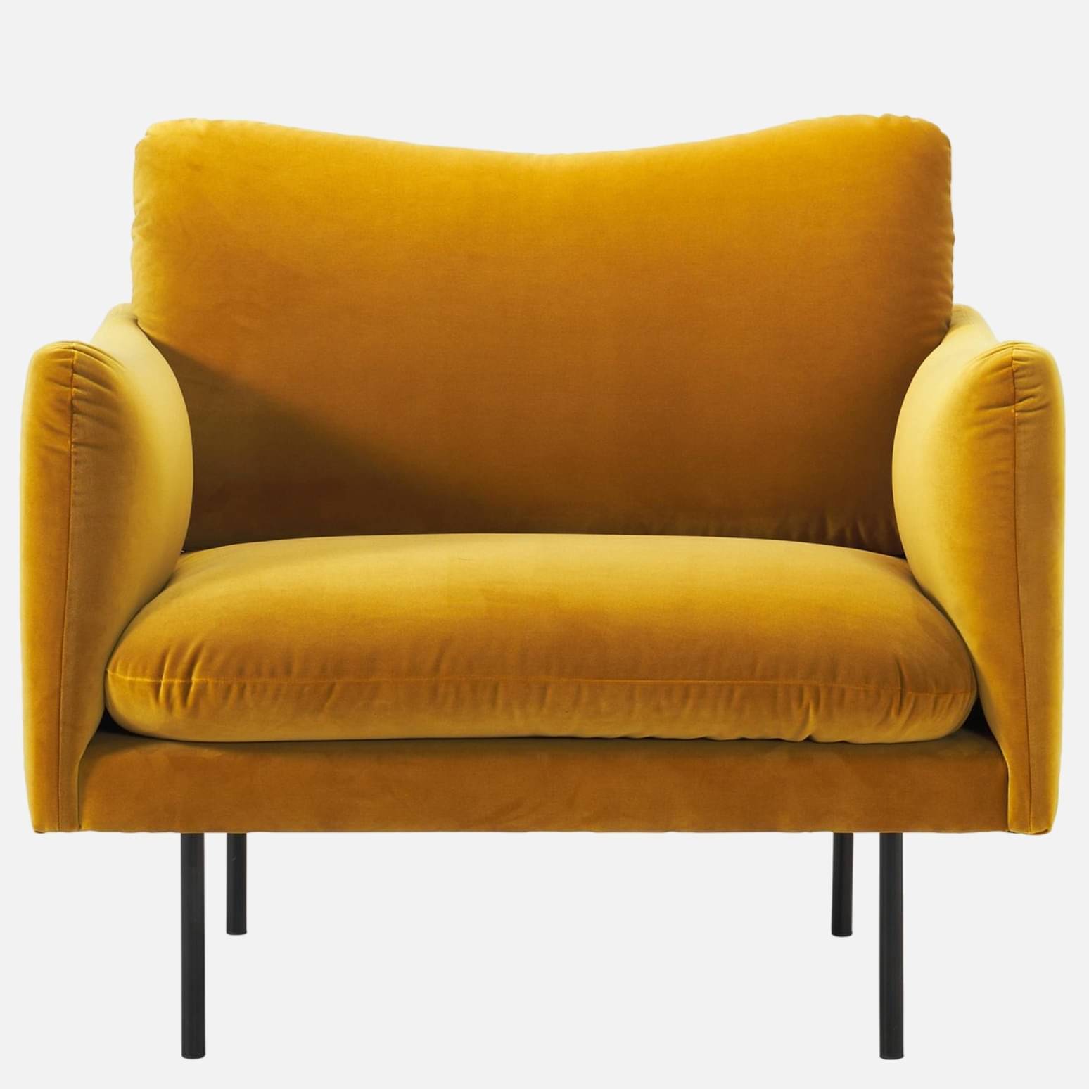 Marbito one seater Sofa with yellow color