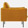 Marbito one seater Sofa with yellow color - left_view