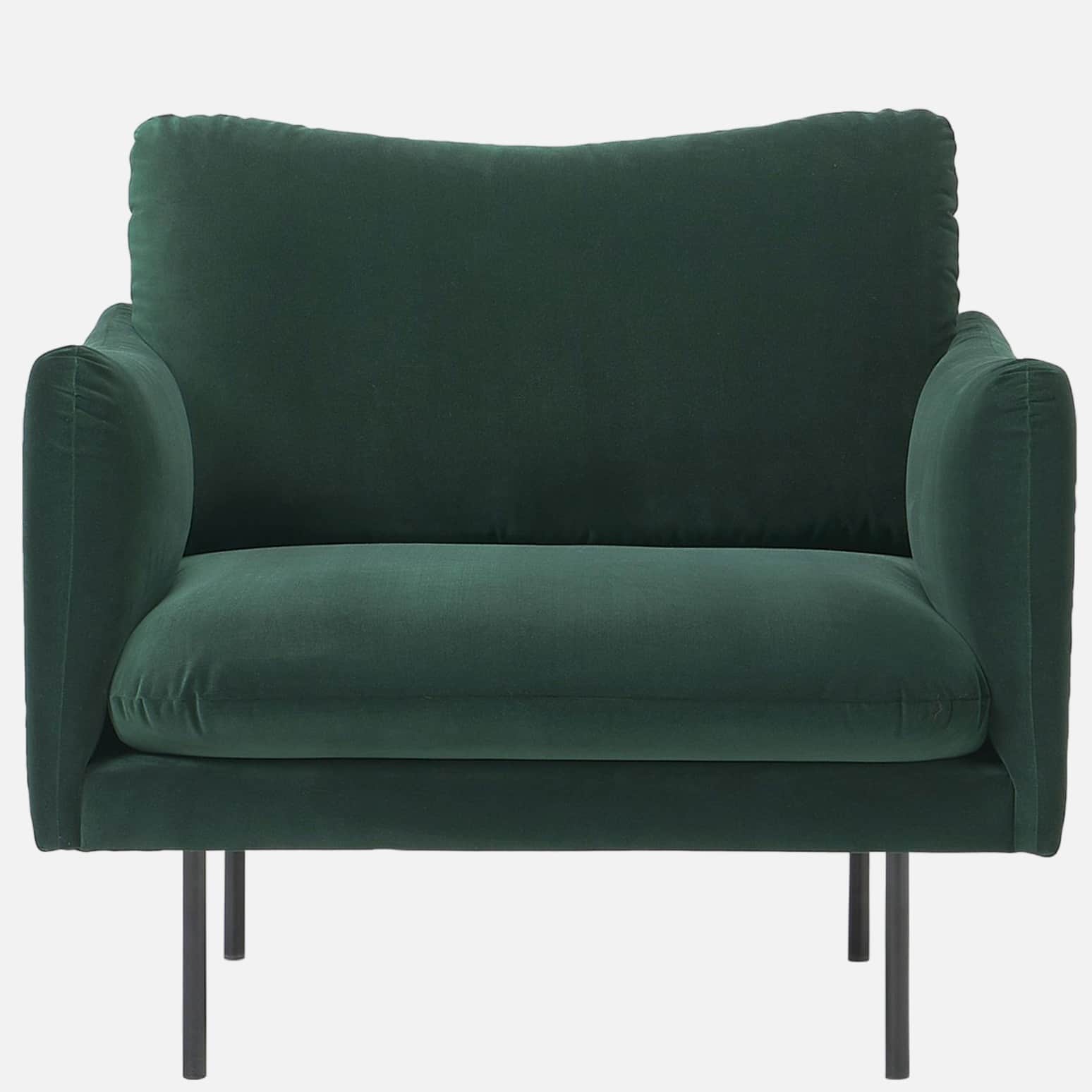 Marbito Arm Sofa with Green and Black colour - rear_view