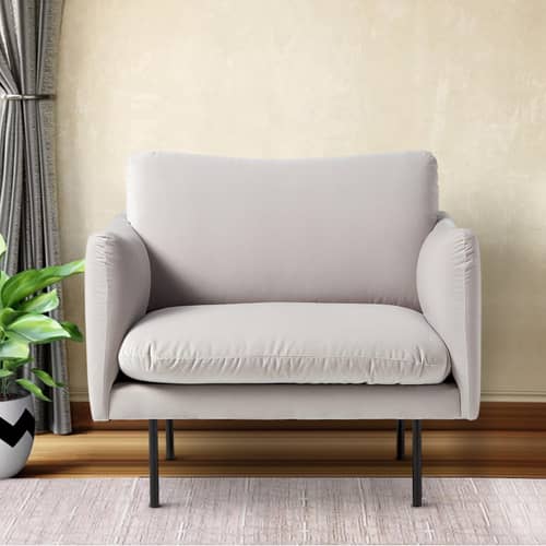 Marbito one seater Sofa with Grey color