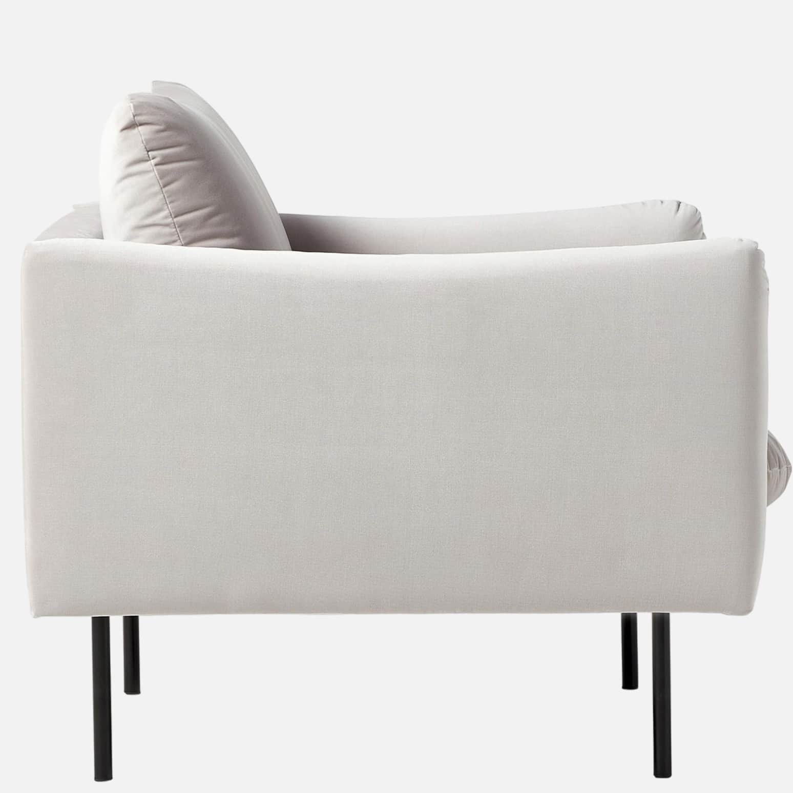 Marbito one seater Sofa with Grey color - left_view