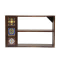 Omega Solid Wooden Wall  Book Shelf - top_view