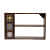 Omega Solid Wooden Wall  Book Shelf - top_view