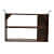 Omega Solid Wooden Wall  Book Shelf - rear_view
