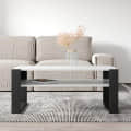 Marin Engineered wooden coffee Table(White & Dark Brown) - photo