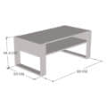 Marin Engineered wooden coffee Table(White & Dark Brown) - left_view