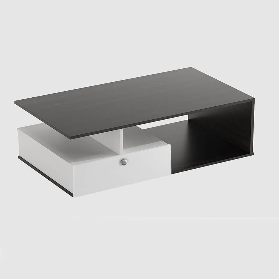 Marin wooden Rectangular coffee Table - top_view