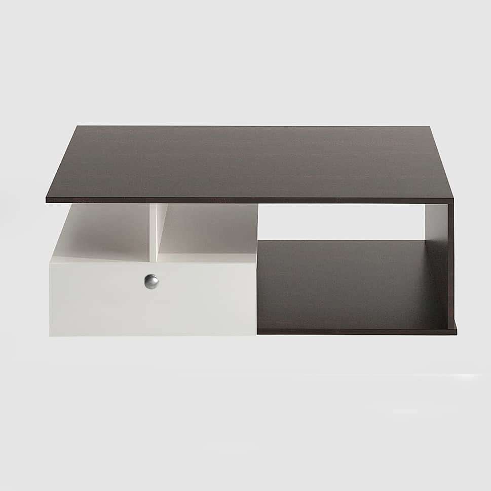 Marin wooden Rectangular coffee Table - left_view