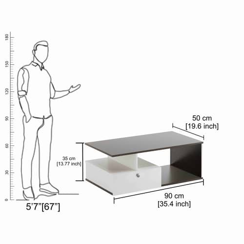 Marin wooden Rectangular coffee Table