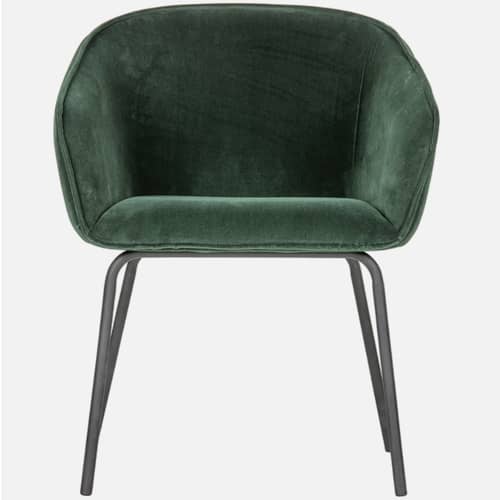 Patron Metal Arm Chair in Green color