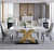Denver 6 Seater Metal Dining Table - photo