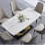 Denver 6 Seater Metal Dining Table - top_view