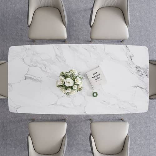 Denver 6 Seater Metal Dining Table
