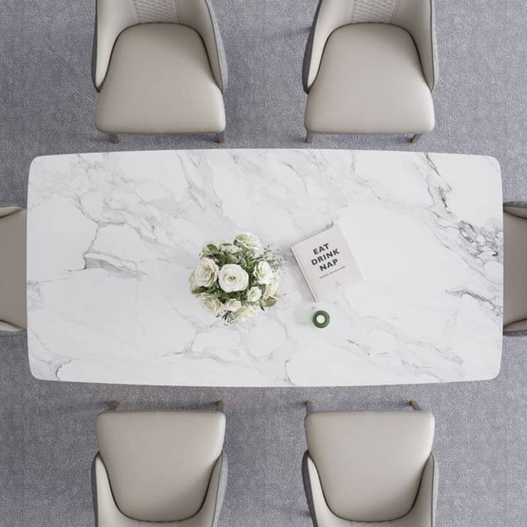 Denver 6 Seater Metal Dining Table