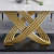Denver 6 Seater Metal Dining Table - bottom_view