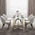 Denver 6 seater Dining Table With Marble Top - photo