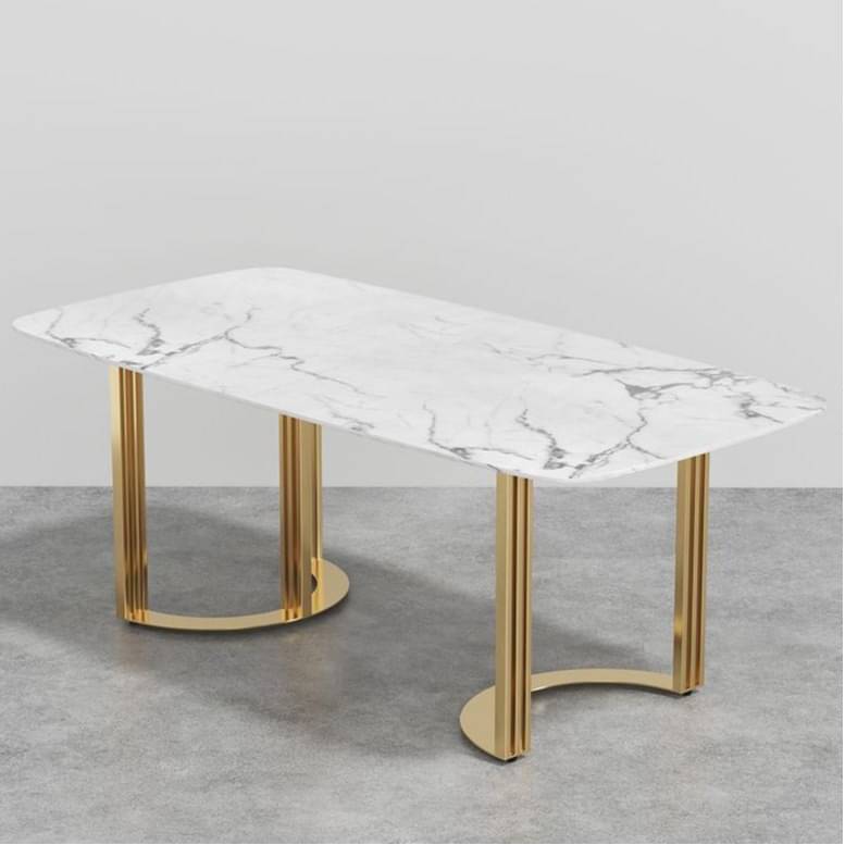 Denver 6 seater Dining Table With Marble Top