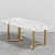 Denver 6 seater Dining Table With Marble Top - rear_view