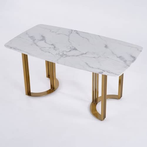 Denver 6 seater Dining Table With Marble Top