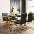Denver Tempered Glass Dining Table - photo