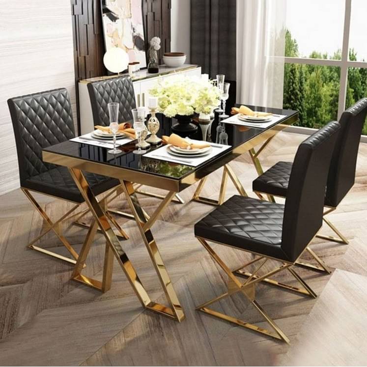 Denver Tempered Glass Dining Table