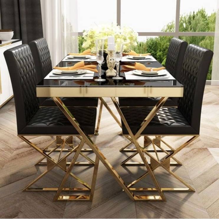 Denver Tempered Glass Dining Table