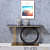 Eric Console Table With Black Marble Top - photo