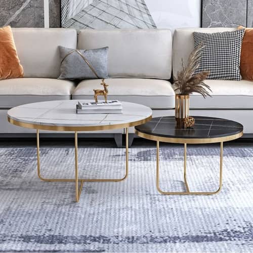 Eric Round Nesting Coffee Table (Set of 2)