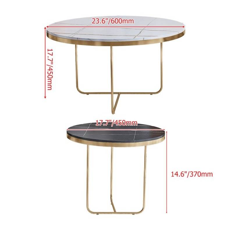 Eric Round Nesting Coffee Table (Set of 2)