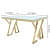 Denver Tempered Glass Dining Table - rear_view