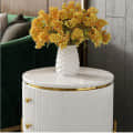 Kosmo Side Table in Black & White Color - top_view