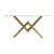 Novella Gold & White Metal Console Table - right_view