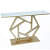 Alzey Metal Console Table In Hexagonal Design - right_view
