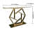 Alzey Metal Console Table In Hexagonal Design - bottom_view