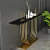 Aryo U Shape Gold Console Table - front_view