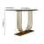 Aryo U Shape Gold Console Table - rear_view