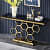 Aryo Modern Black Marble consoleTable - front_view