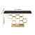 Aryo Modern Black Marble consoleTable - bottom_view