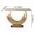 Acton Modern Console Table with white Marble top - bottom_view
