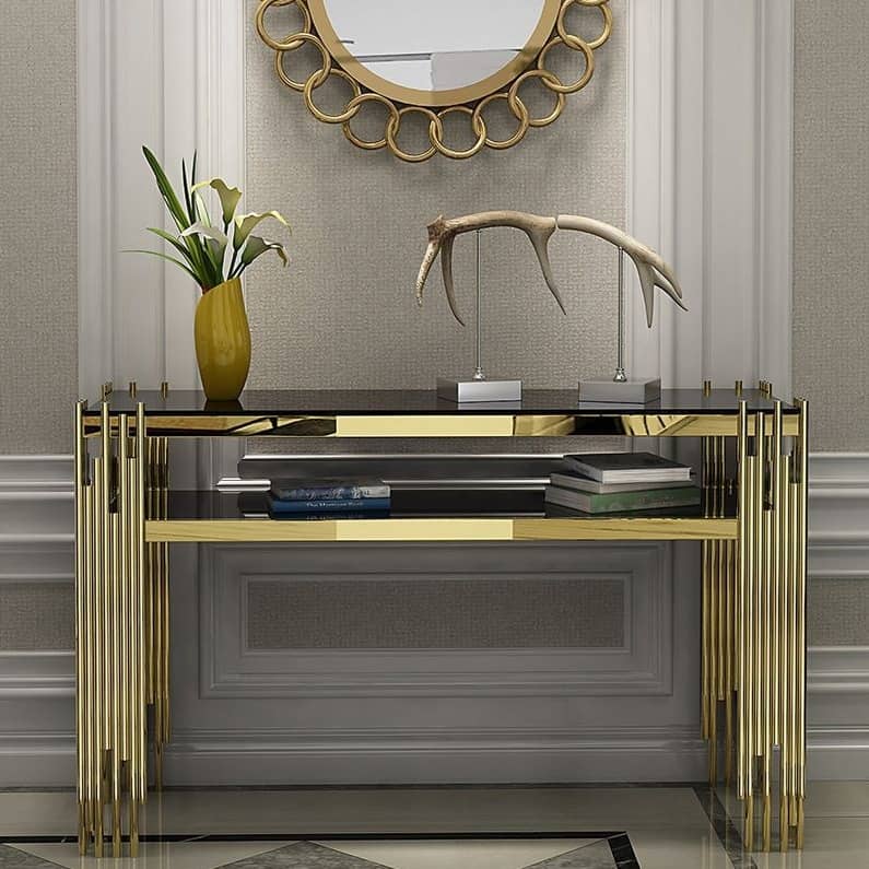 Acton Console Table with Storage Shelf