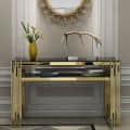 Acton Console Table with Storage Shelf - front_view