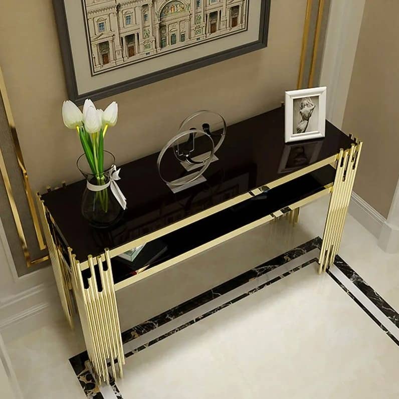 Acton Console Table with Storage Shelf